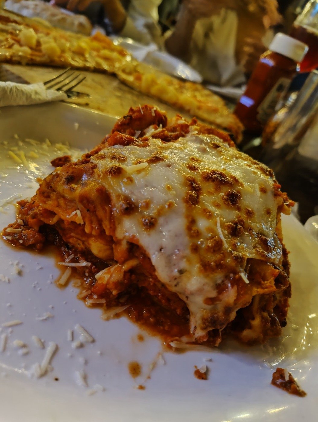 Lasaña gratinada